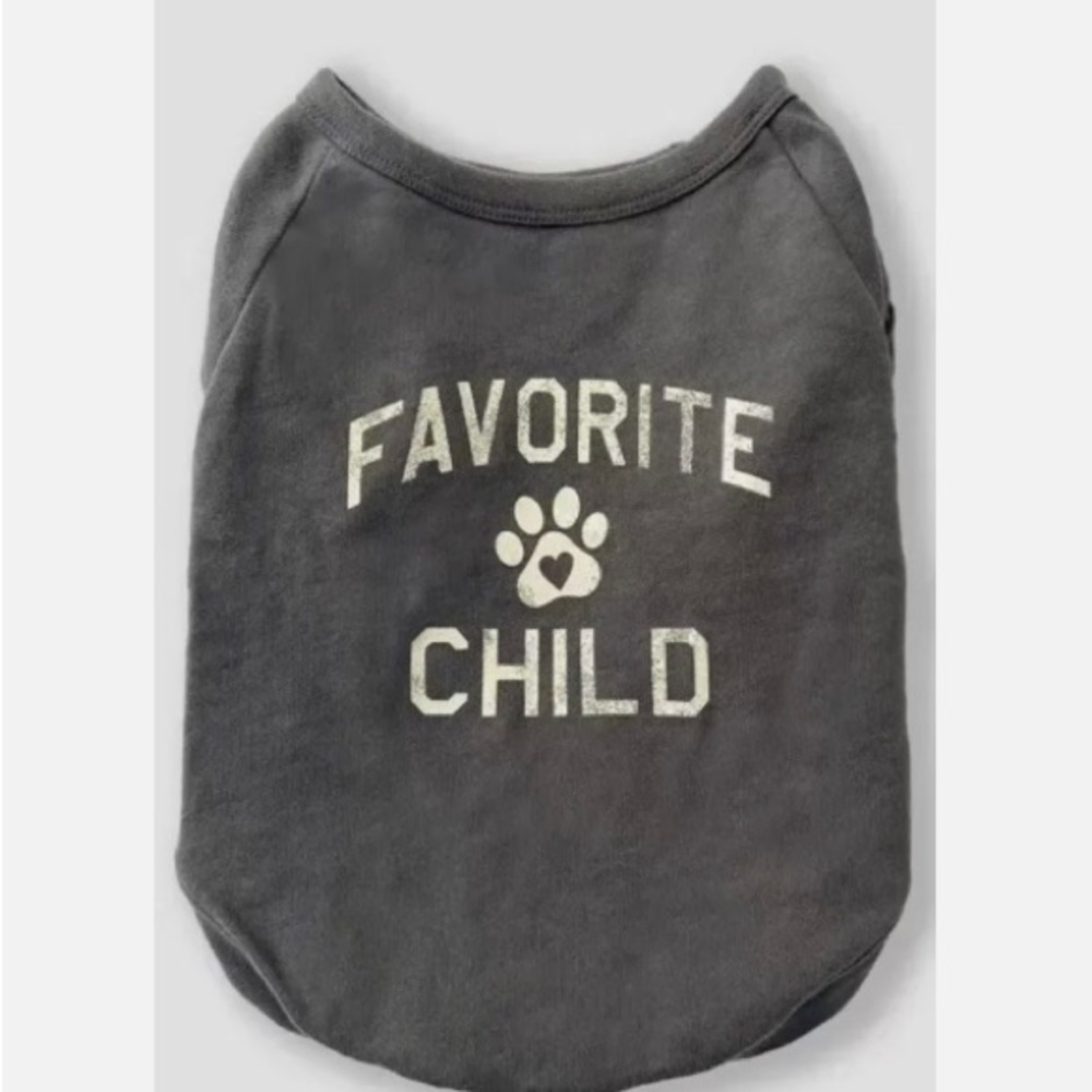 NWT Grayson Pup Favorite Child Raglan Dog Pullover - Gray - Size Medium Paw